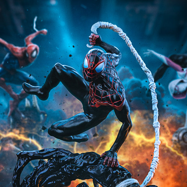 Estátua Miles Morales - Spider-Man vs Villains Diorama - BDS Art Scale 1/10 - Iron Studios