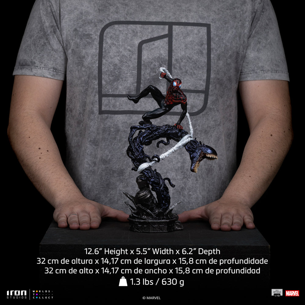 Estátua Miles Morales - Spider-Man vs Villains Diorama - BDS Art Scale 1/10 - Iron Studios