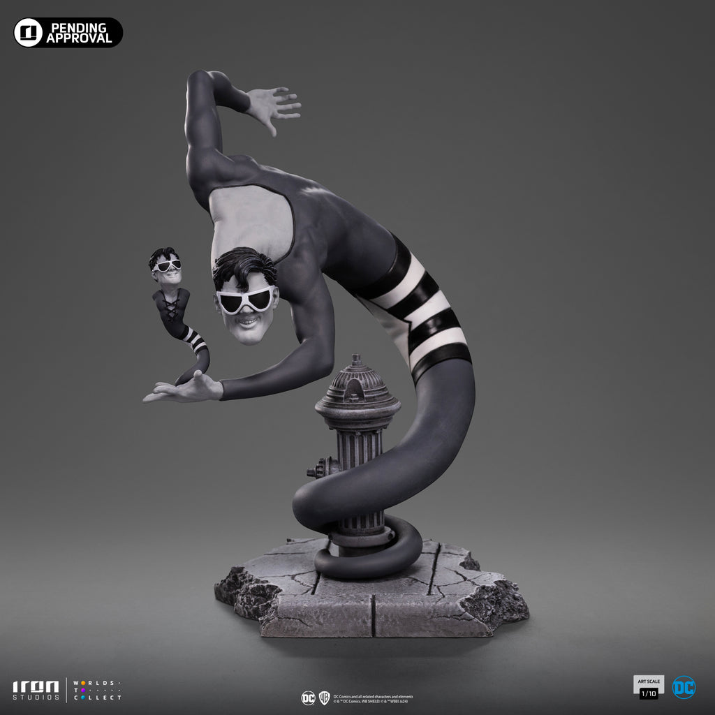 Estátua Plastic Man (B&W) Exclusive - DC Comics Series #9 - Art Scale 1/10 - Iron Studios