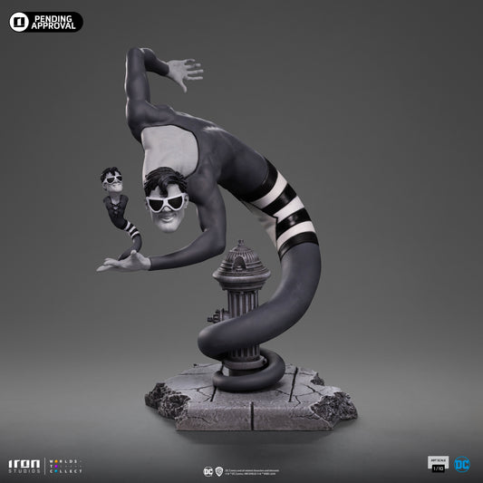 Estátua Plastic Man (B&W) Exclusive - DC Comics Series #9 - Art Scale 1/10 - Iron Studios