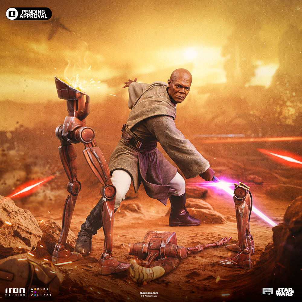 Estátua Mace Windu 1/10 - Star Wars - Art Scale 1/10 - Iron Studios