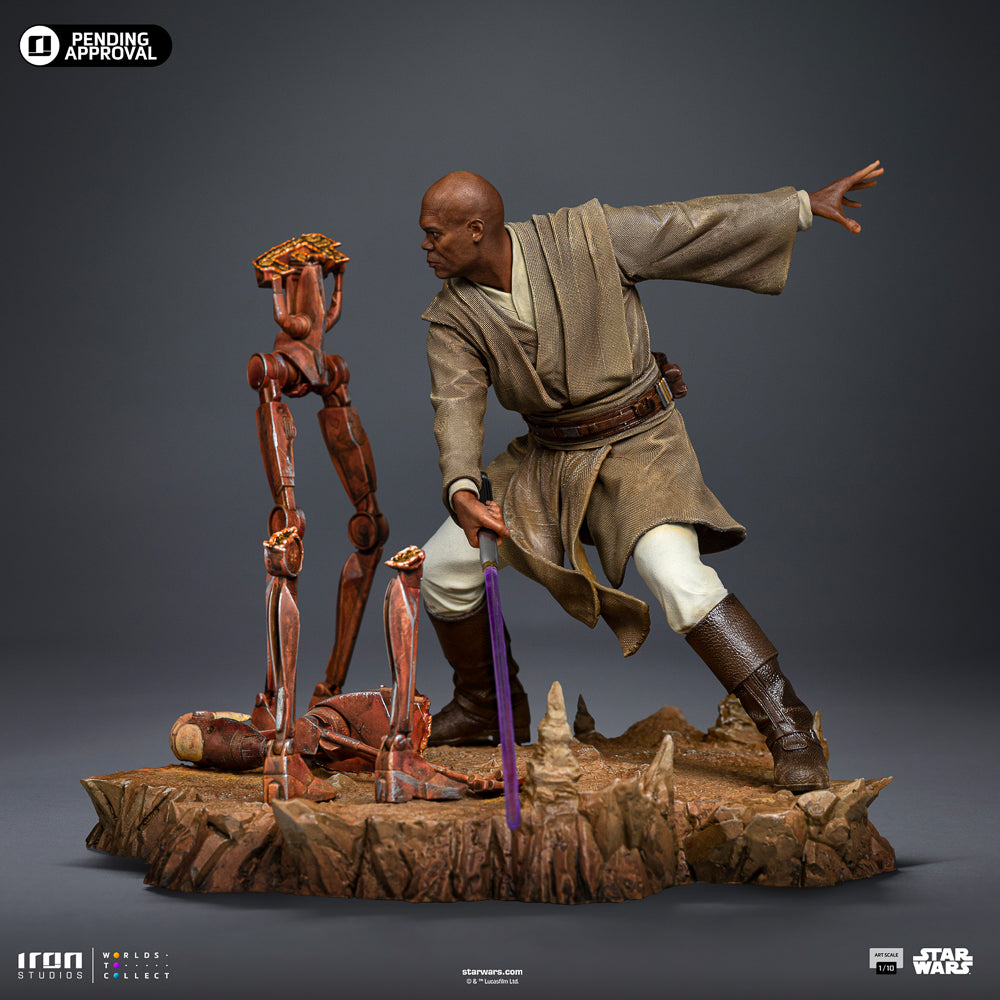 Estátua Mace Windu 1/10 - Star Wars - Art Scale 1/10 - Iron Studios