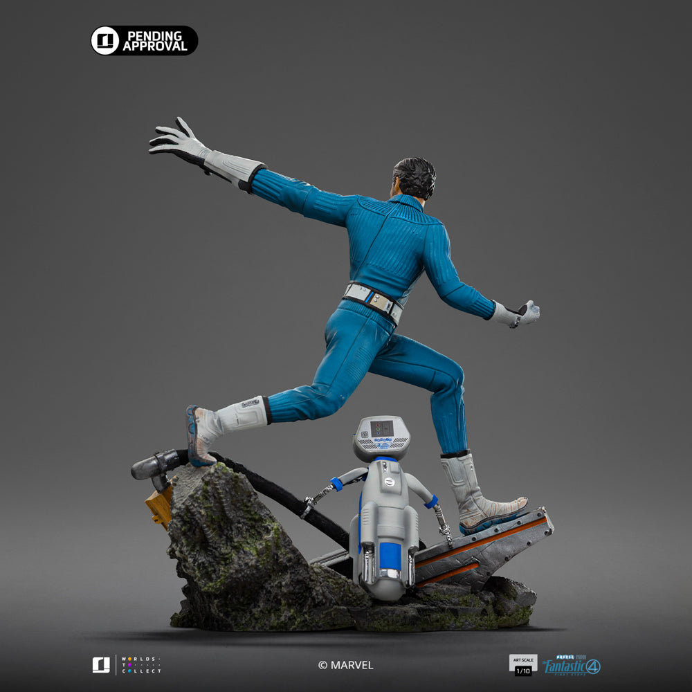 Estátua Mr. Fantastic and H.E.R.B.I.E  1/10 - Quarteto Fantástico - Art Scale 1/10 - Iron Studios