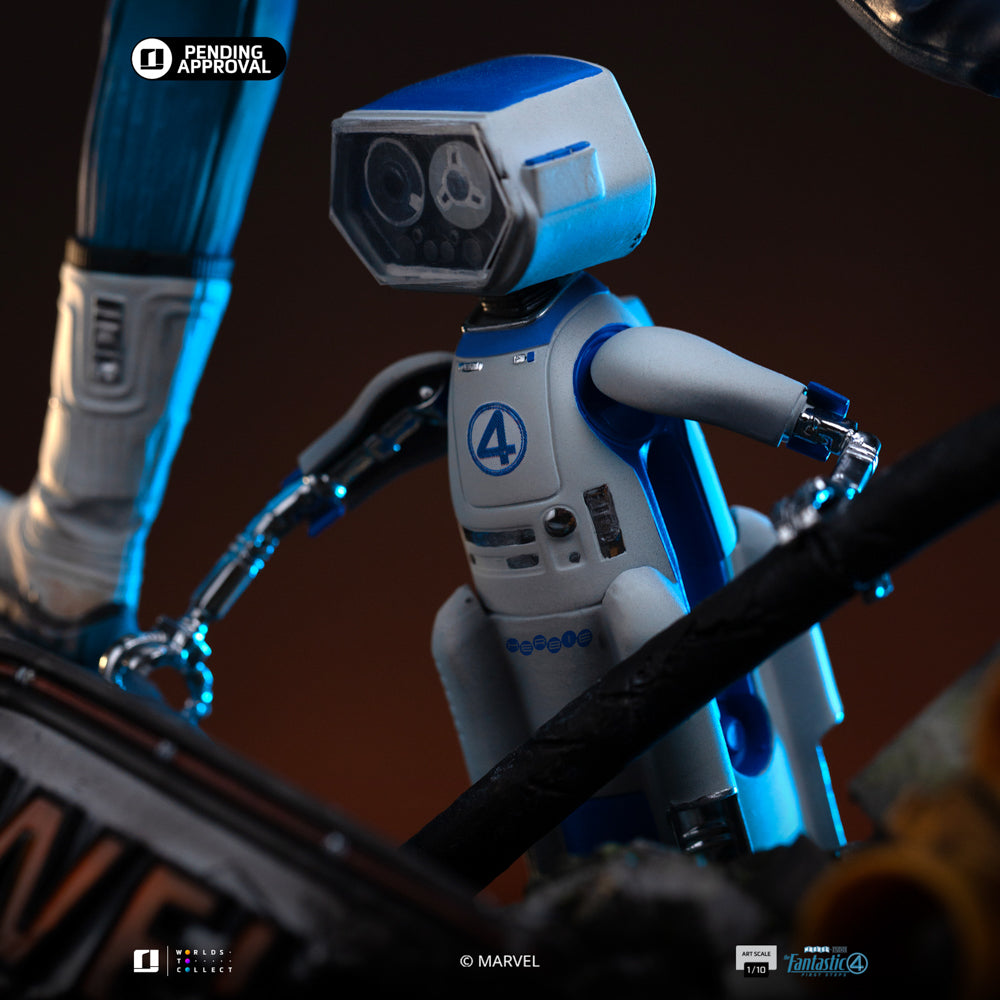 Estátua Mr. Fantastic and H.E.R.B.I.E  1/10 - Quarteto Fantástico - Art Scale 1/10 - Iron Studios