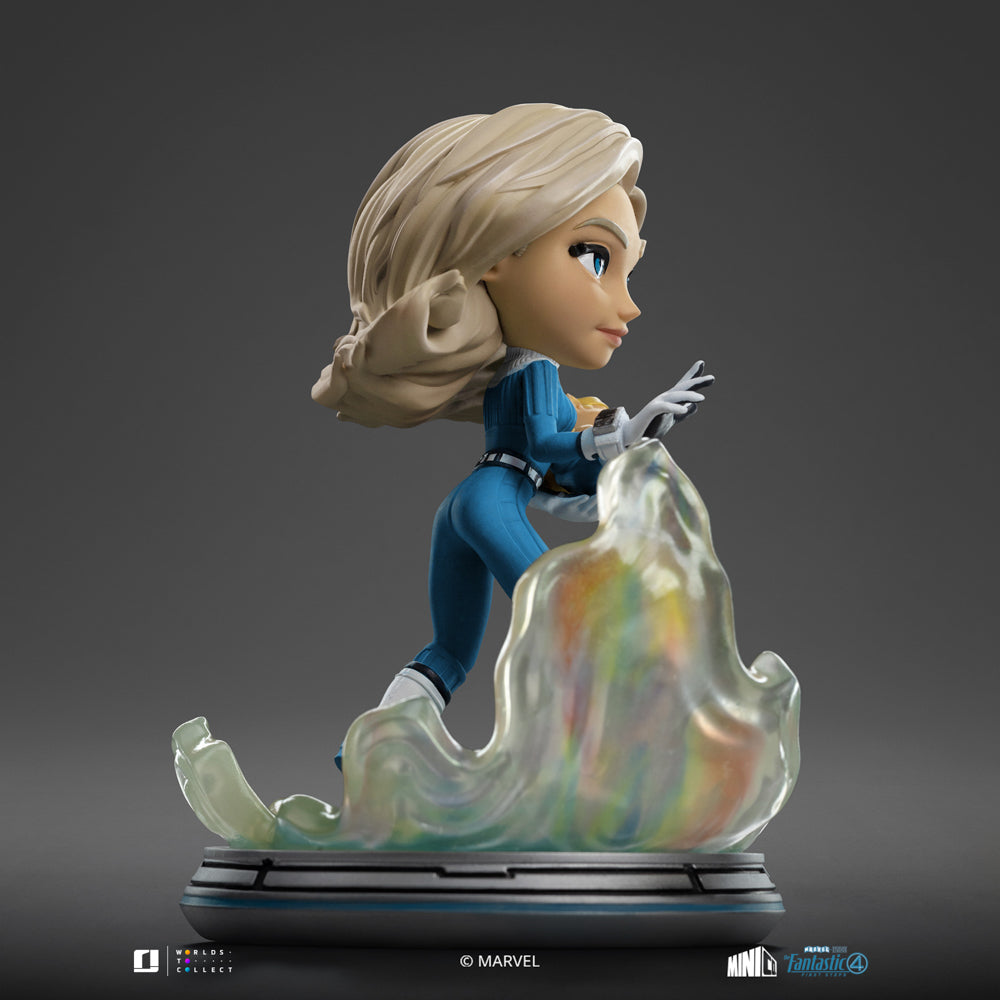 Estátua Mulher Invisivel e Franklin - Quarteto Fantástico - MiniCo- Iron Studios