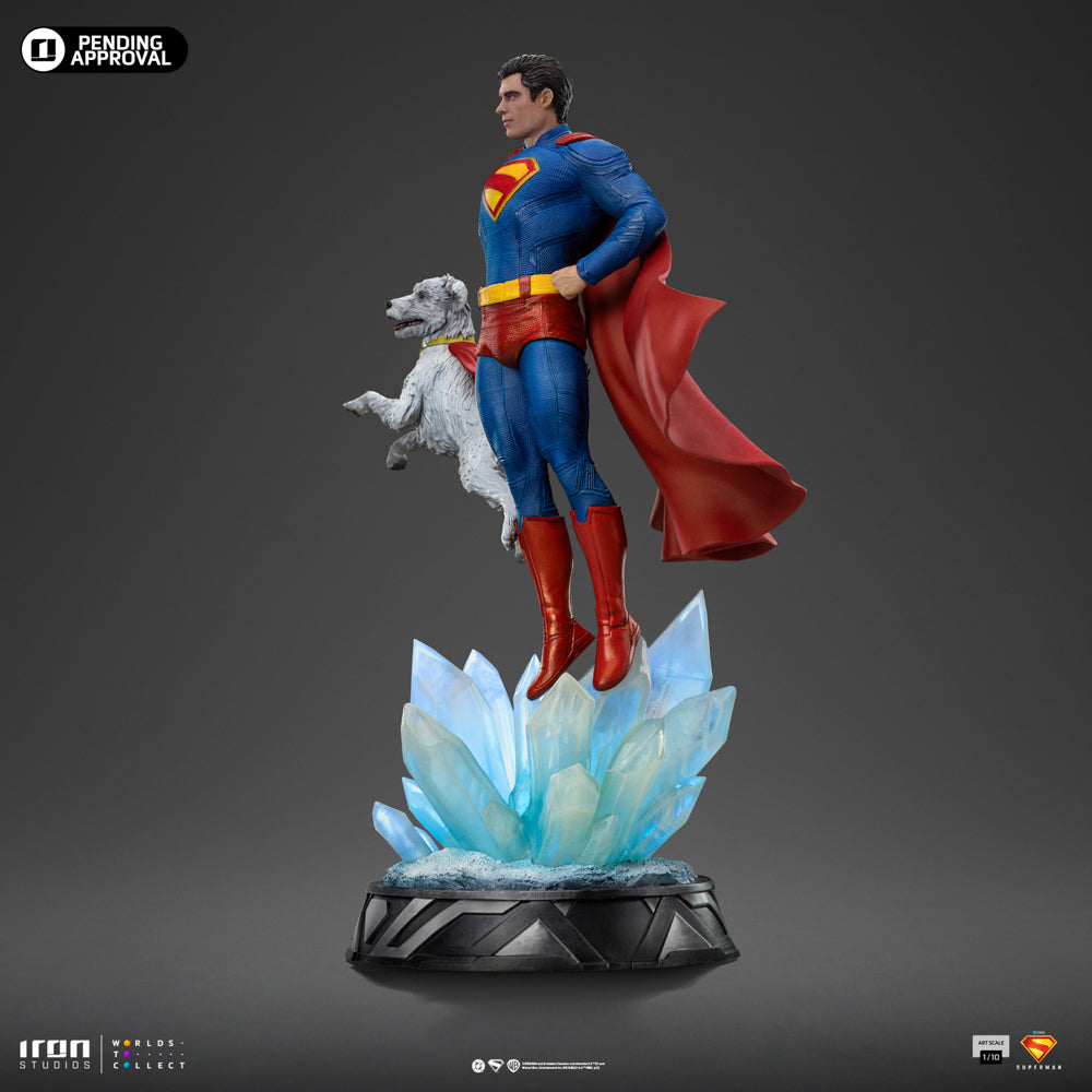 Estátua Superman e Krypto - Superman Legacy Movie - Art Scale 1/10 - Iron Studios