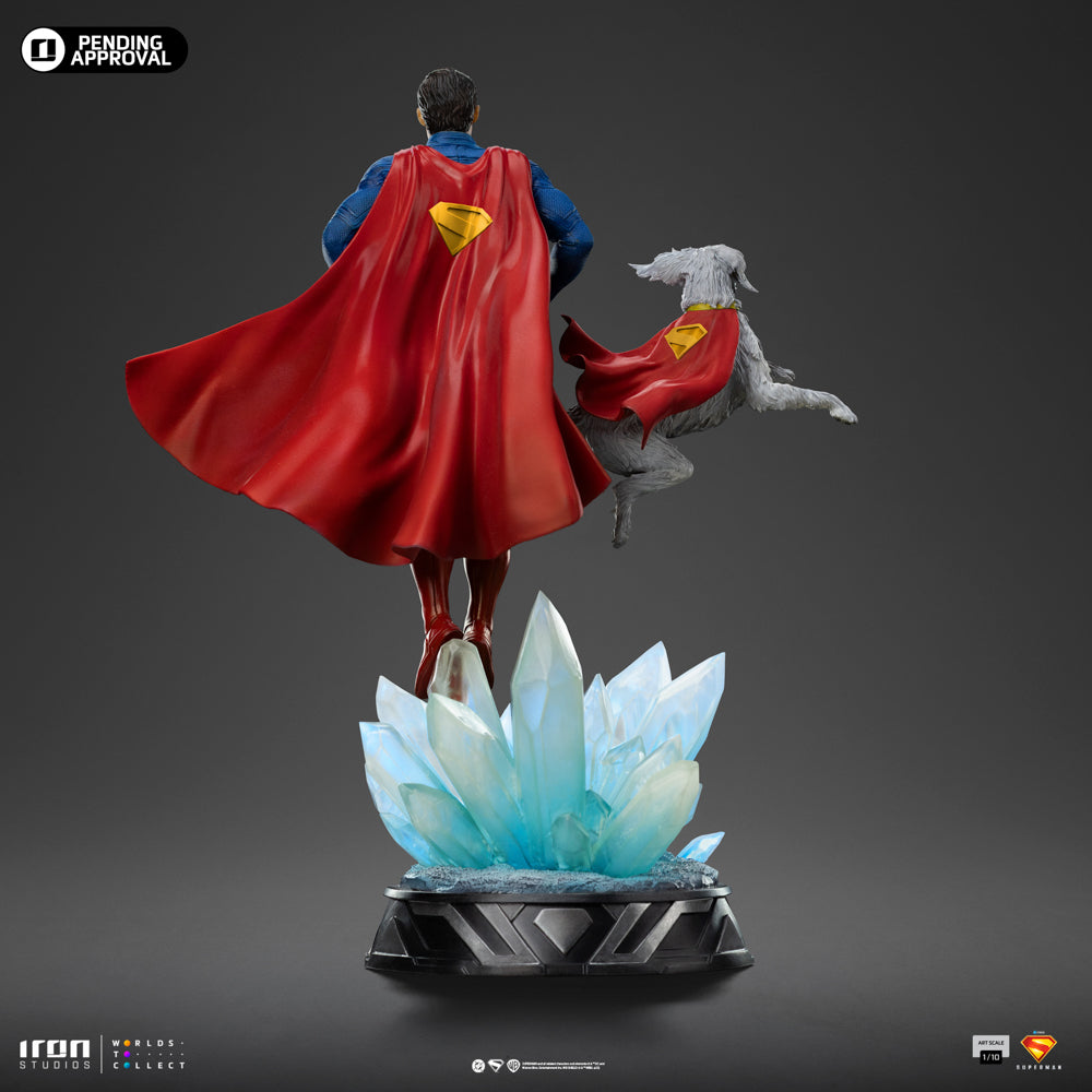 Estátua Superman e Krypto - Superman Legacy Movie - Art Scale 1/10 - Iron Studios
