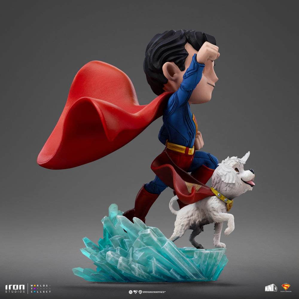 Estátua Superman and Krypto - Superman Legacy Movie - MiniCo- Iron Studios
