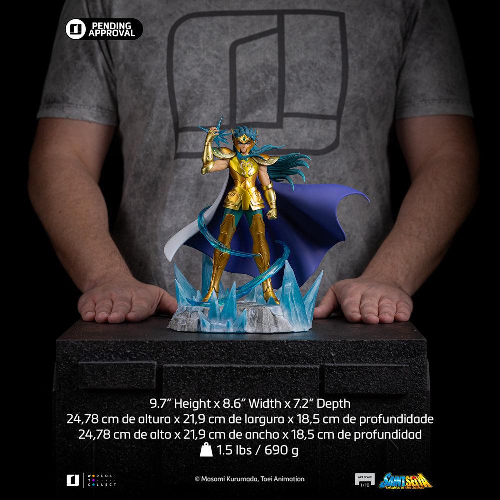 Estátua Aquarius Camus - Saint Seiya - Art Scale 1/10 - Iron Studios