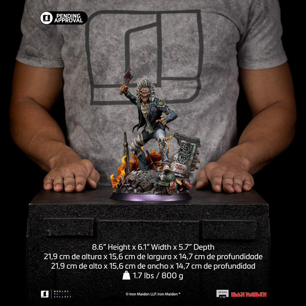 Estátua Eddie 50th Year Anniversary - Iron Maiden - Art Scale 1/10 - Iron Studios