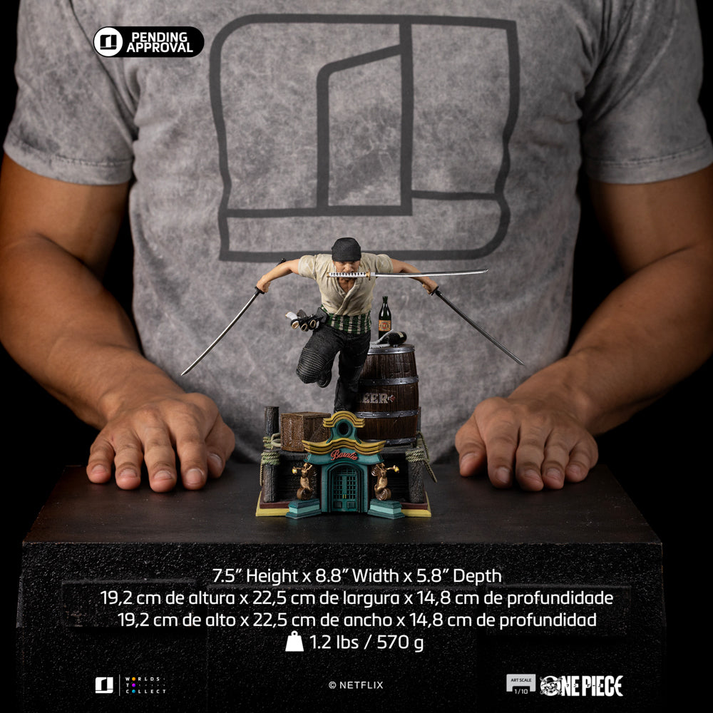 Estátua Zoro - One Piece - Art Scale 1/10 - Iron Studios