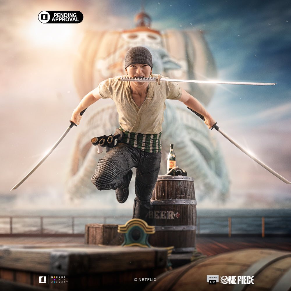 Estátua Zoro - One Piece - Art Scale 1/10 - Iron Studios