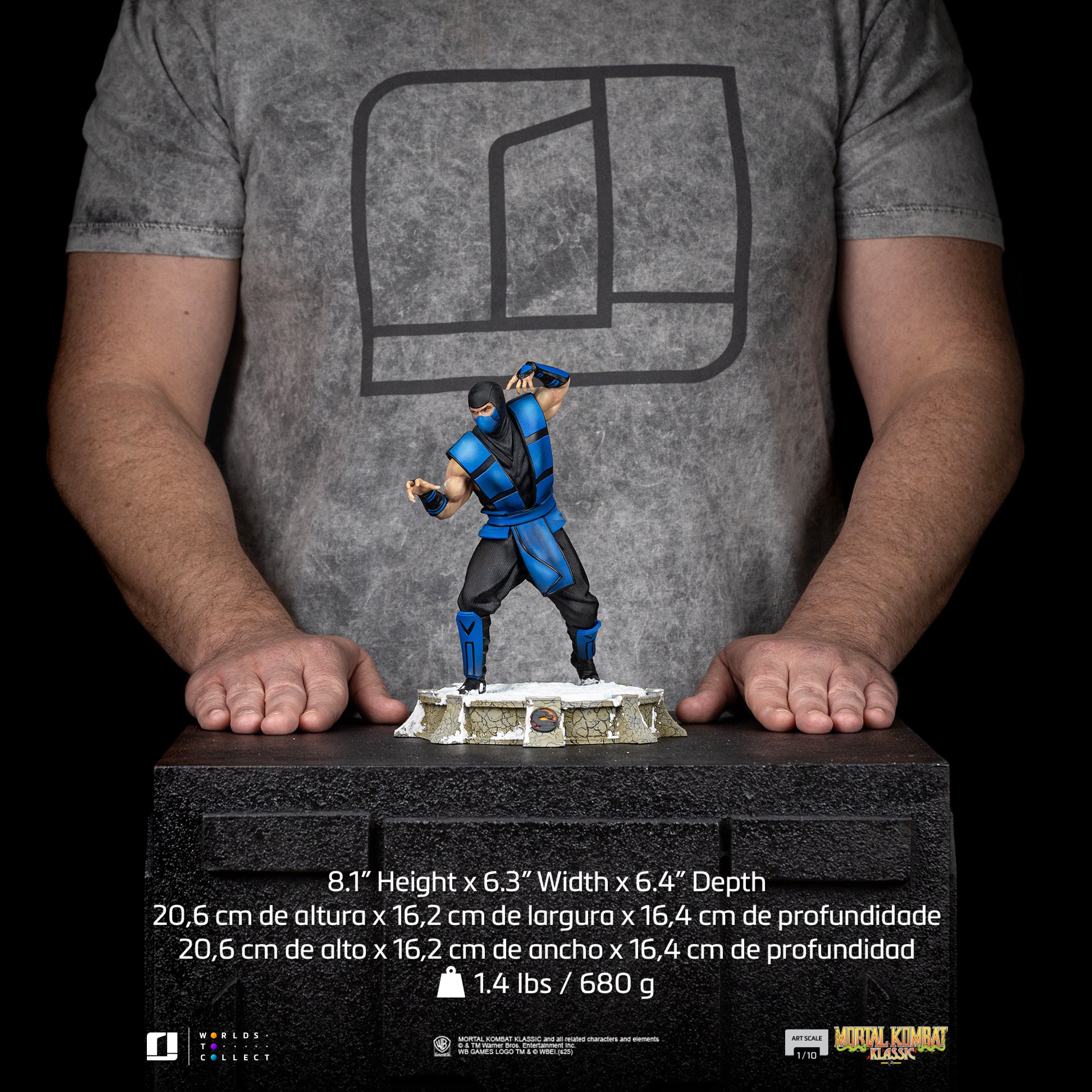 Estátua Sub-Zero (Ninja Collection) - Mortal Kombat - Art Scale 1