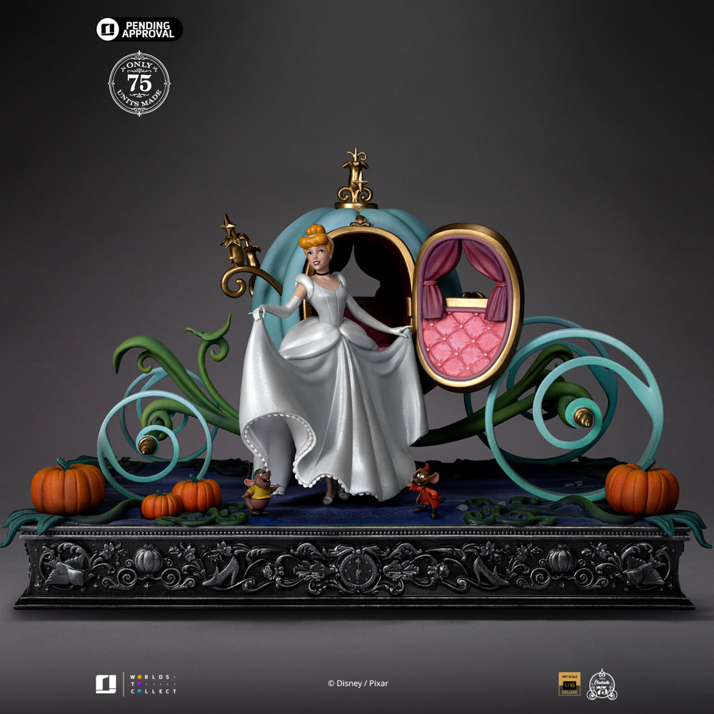 Estátua Cinderella 75th Anniversary Deluxe - Disney Classics - Deluxe Art Scale 1/10 - Iron Studios