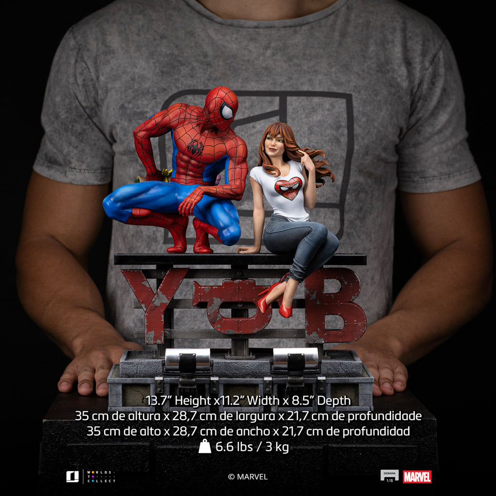 Estátua Spider-Man and Mary Jane - Marvel Comics - Diorama 1/6 - Iron Studios