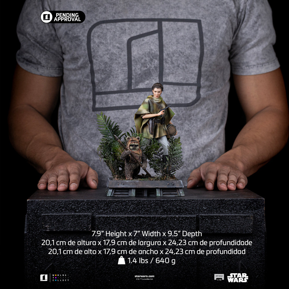 Estátua Leia and Wicket  -  Star Wars Episode VI - Art Scale 1/10 - Iron Studios