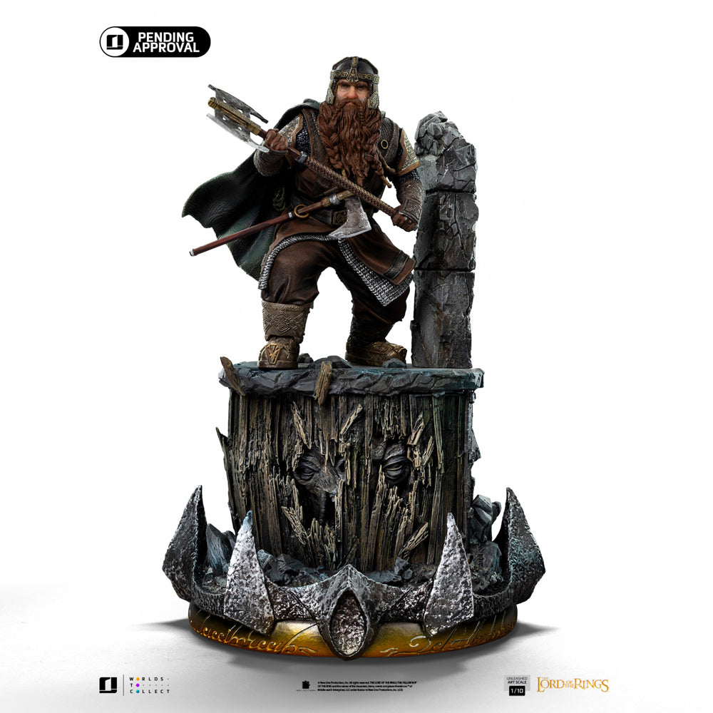 Estátua Gimli Unleashed - The Lord of the Rings - Art Scale 1/10 - Iron Studios