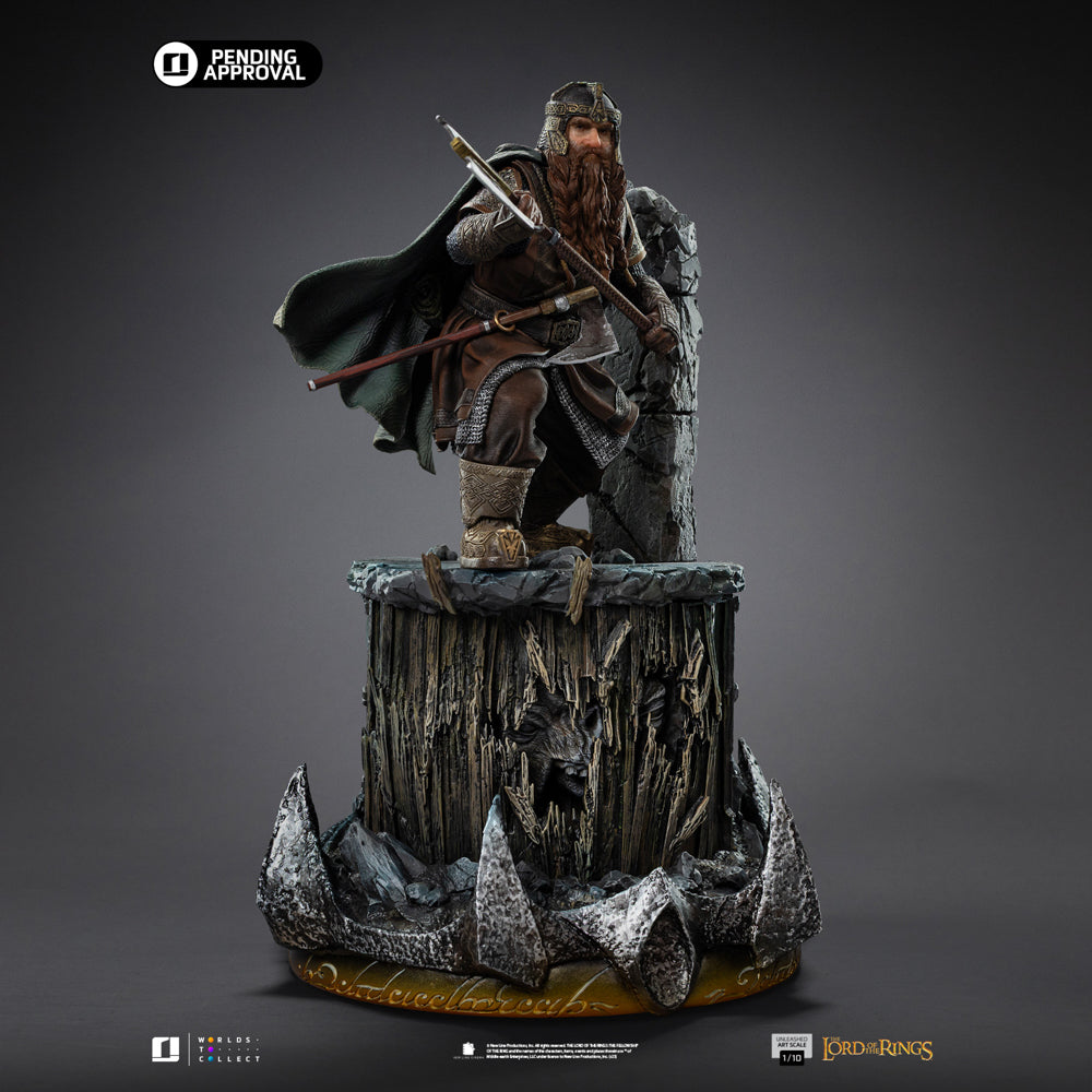 Estátua Gimli Unleashed - The Lord of the Rings - Art Scale 1/10 - Iron Studios