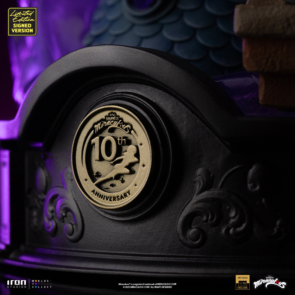 Estátua Ladybug and Cat Noir - Miraculous 10th Anniversary Signed Edition - Deluxe Art Scale 1/10 - Iron Studios