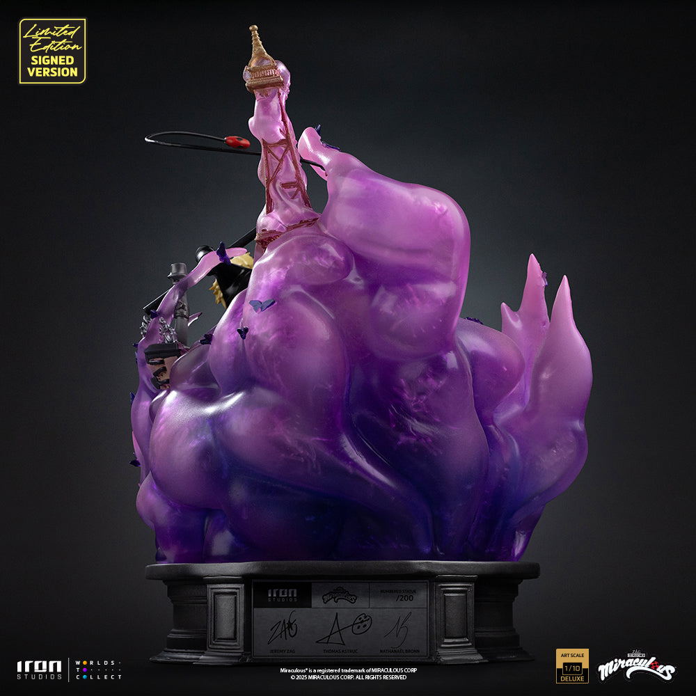 Estátua Ladybug and Cat Noir - Miraculous 10th Anniversary Signed Edition - Deluxe Art Scale 1/10 - Iron Studios