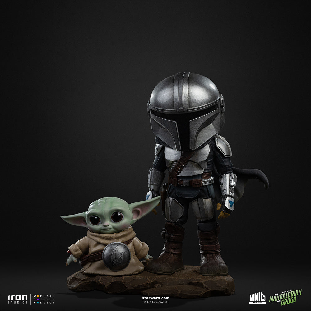Voucher Pré-venda - Estátua Mandalorian and Grogu - The Mandalorian and Grogu Movie - MiniCo - Iron Studios
