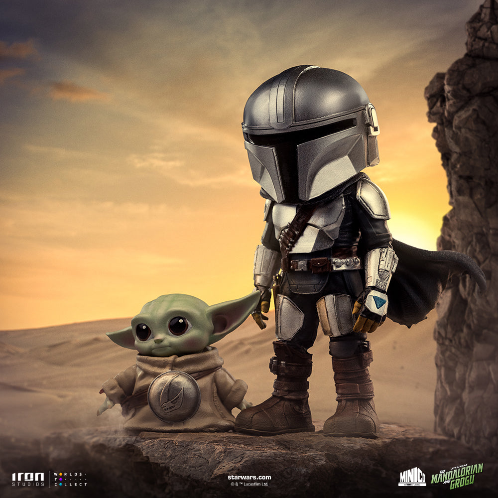 Voucher Pré-venda - Estátua Mandalorian and Grogu - The Mandalorian and Grogu Movie - MiniCo - Iron Studios