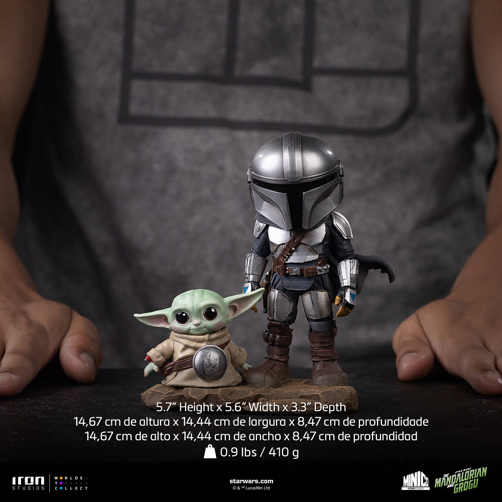 Voucher Pré-venda - Estátua Mandalorian and Grogu - The Mandalorian and Grogu Movie - MiniCo - Iron Studios