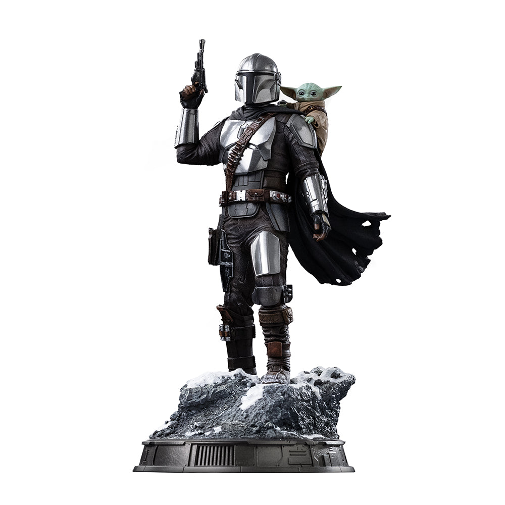 Estátua Mandalorian and Grogu - The Mandalorian and Grogu Movie - Art Scale 1/10 - Iron Studios