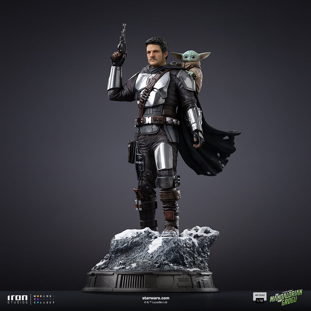 Estátua Mandalorian and Grogu - The Mandalorian and Grogu Movie - Art Scale 1/10 - Iron Studios