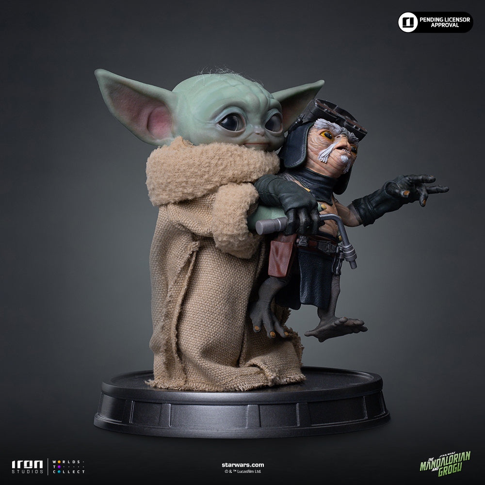 Estátua Grogu No Squeezy - Mandalorian and Grogu Movie - Grogu Collection - Iron Studios