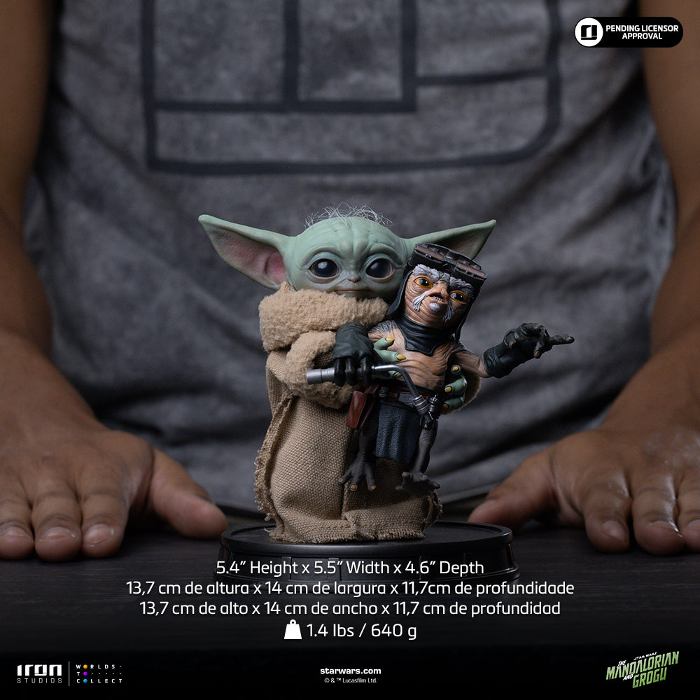Estátua Grogu No Squeezy - Mandalorian and Grogu Movie - Grogu Collection - Iron Studios