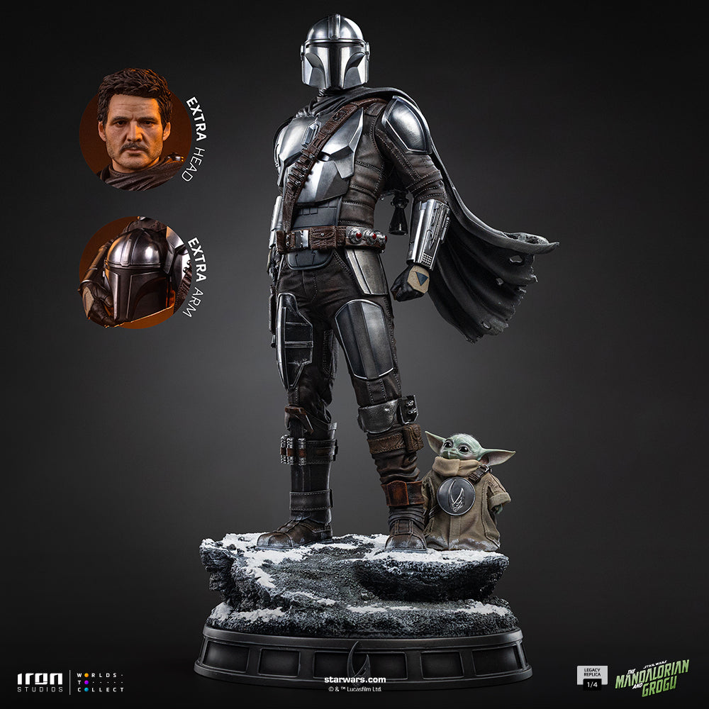 Voucher Pré-venda - Estátua Mandalorian and Grogu - The Mandalorian and Grogu Movie - Legacy Replica 1/4 - Iron Studios