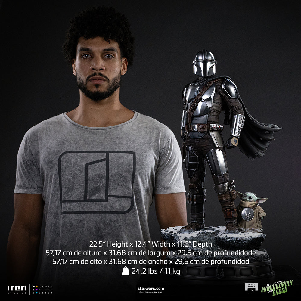 Voucher Pré-venda - Estátua Mandalorian and Grogu - The Mandalorian and Grogu Movie - Legacy Replica 1/4 - Iron Studios