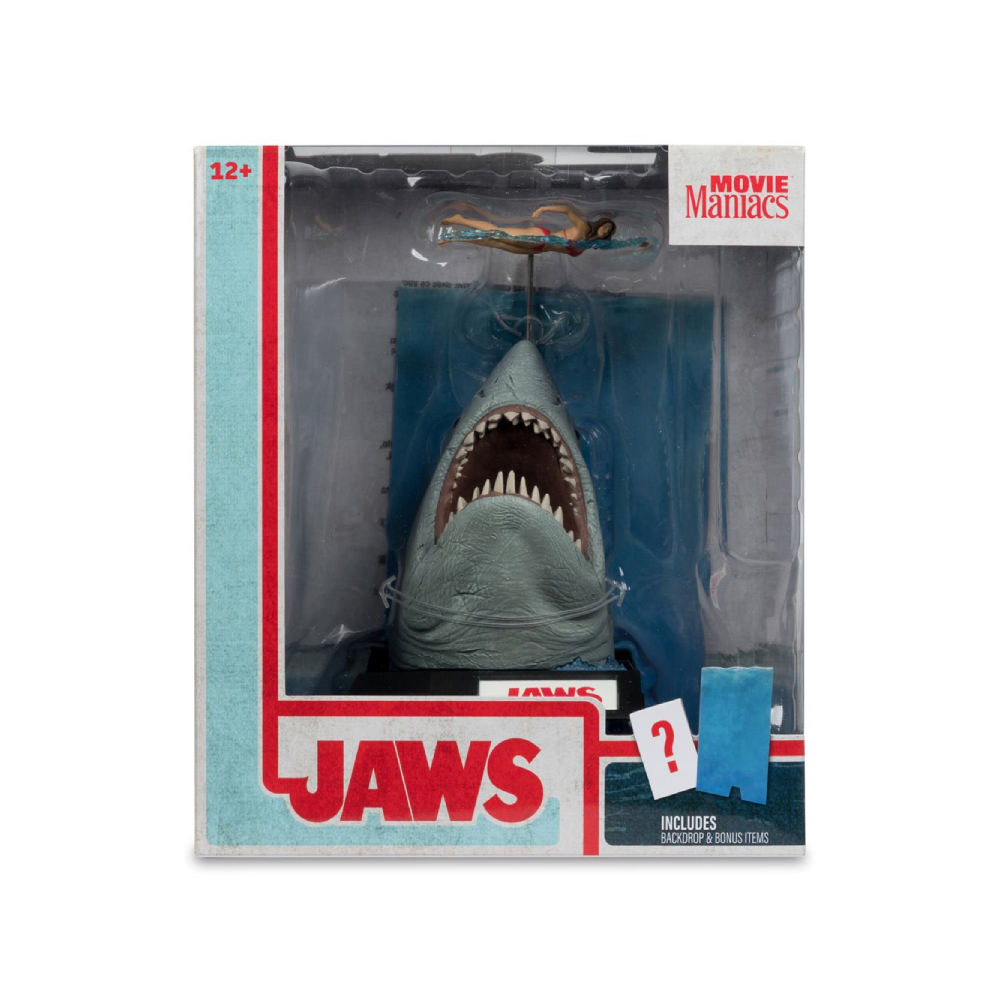 Estátua Jaws (50th Anniversary) - Movie Maniacs - McFarlane