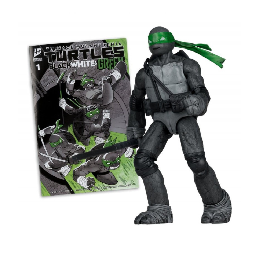 Figura Donatello (Black, White & Green) Red Platinum Edition — TMNT Page Punchers Wave 2 - McFarlane