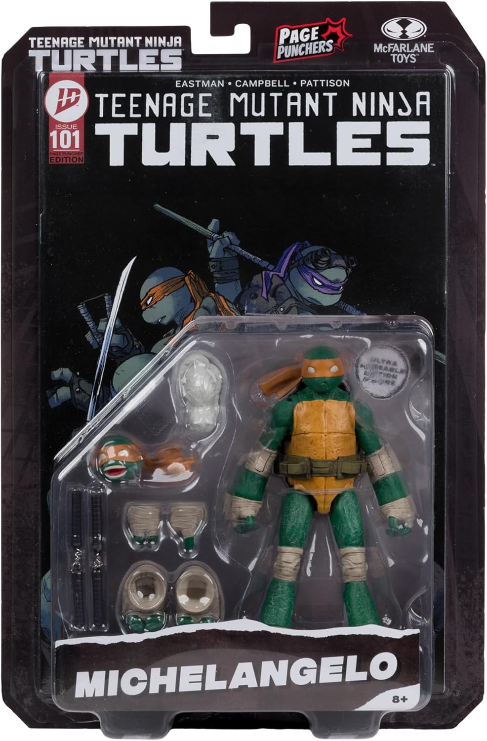 Figura Michelangelo - TMNT Page Punchers Wave 2 With Comic -  5