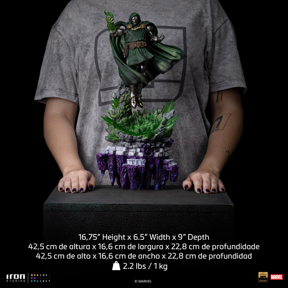 Estátua Doctor Doom Deluxe - Infinity Gauntlet Diorama - BDS Art Scale 1/10 - Iron Studios