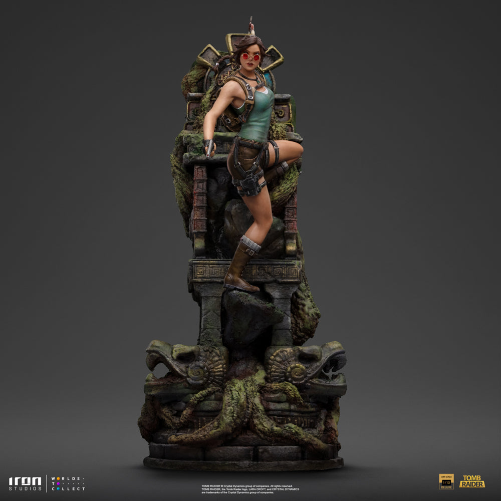 Estátua Lara Croft Deluxe - Tomb Raider - Art Scale 1/10 - Iron Studios