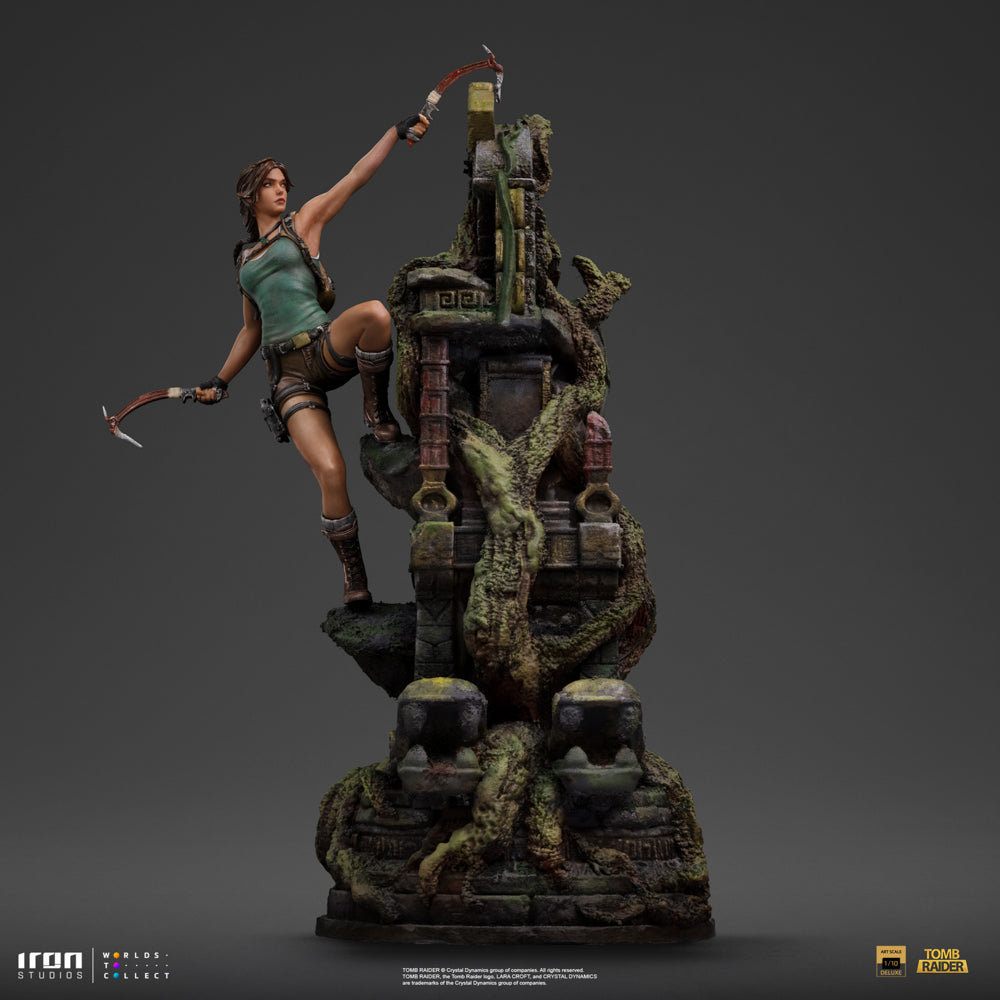Estátua Lara Croft Deluxe - Tomb Raider - Art Scale 1/10 - Iron Studios