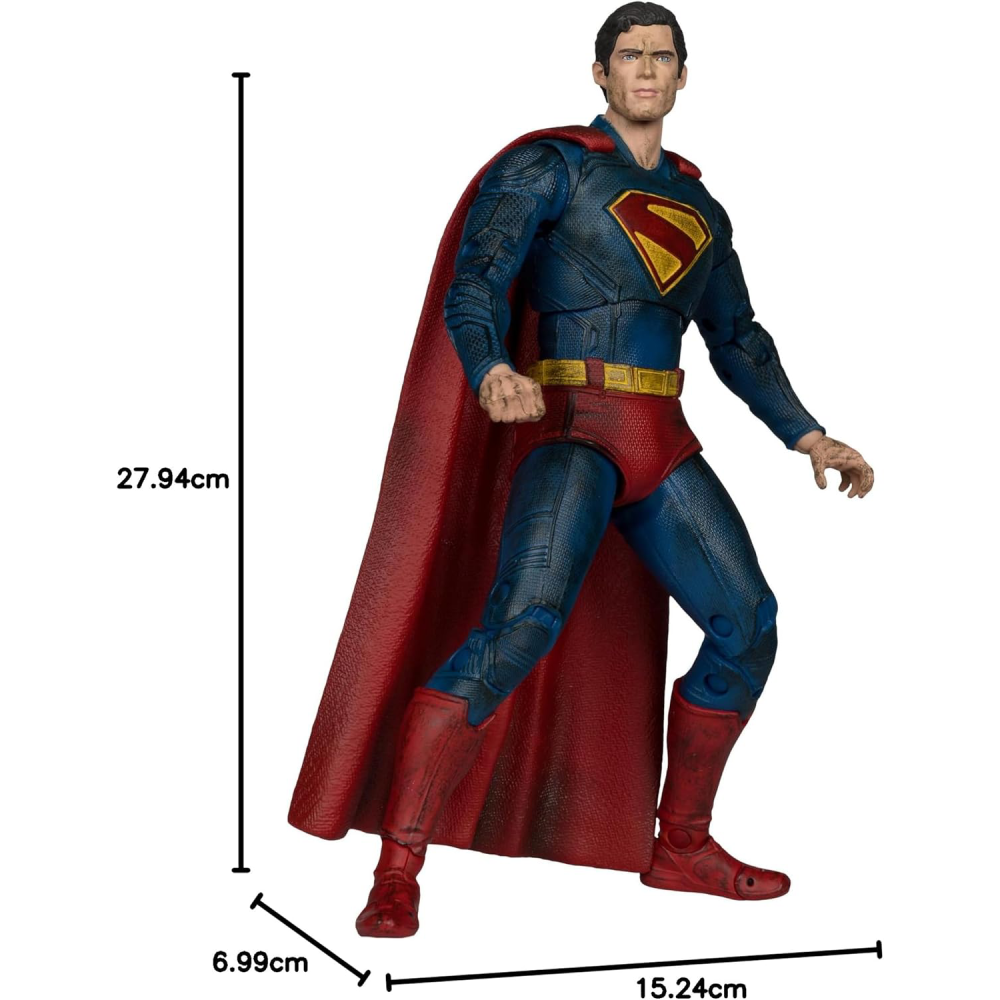 Figura Superman Battle Damage Gold Label - Superman Movie - DC Movie - 7 Scale - McFarlane