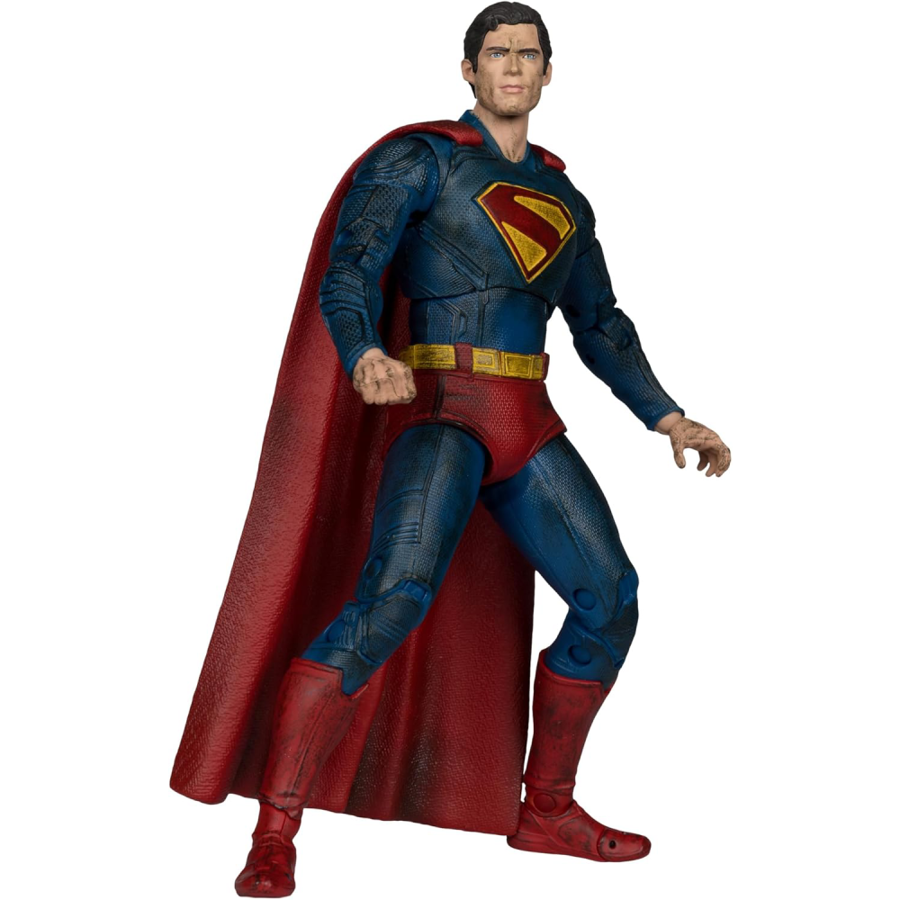 Figura Superman Battle Damage Gold Label - Superman Movie - DC Movie - 7 Scale - McFarlane