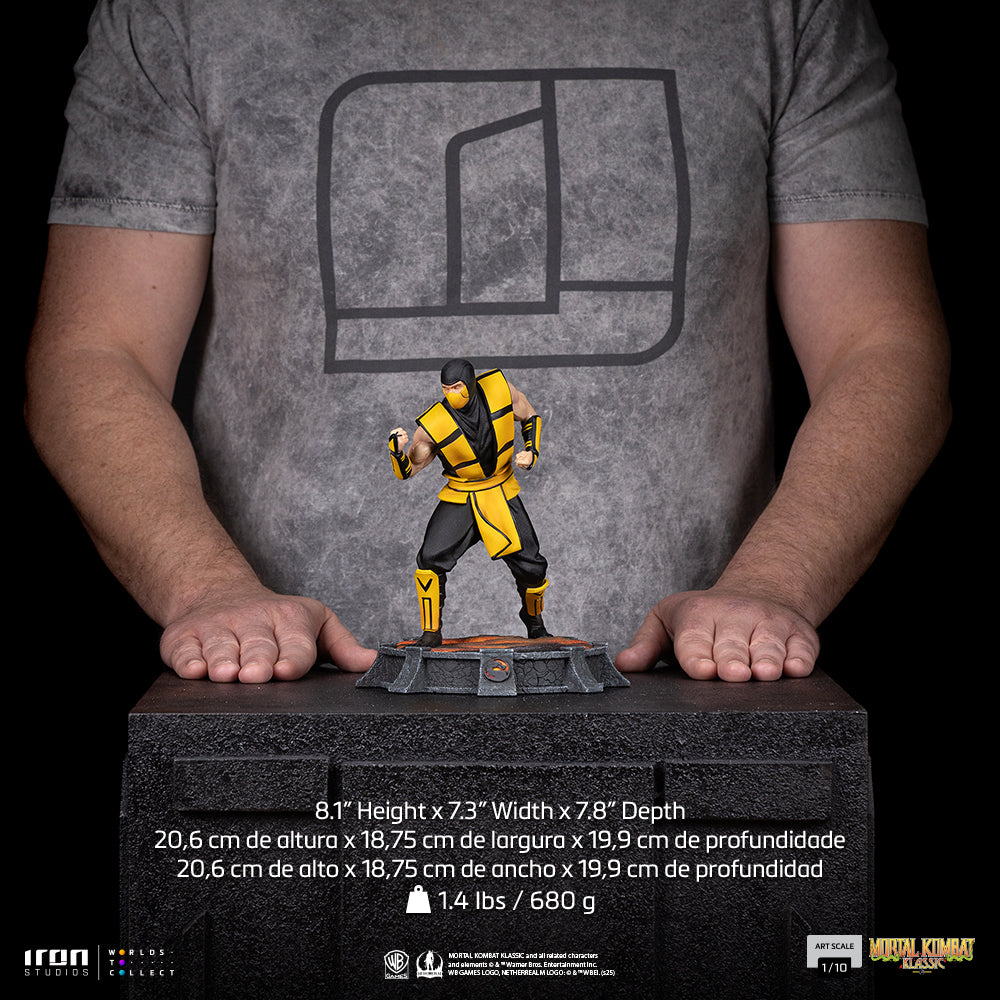 Estátua Scorpion (Variant) - Mortal Kombat - MK Ninjas - Art Scale