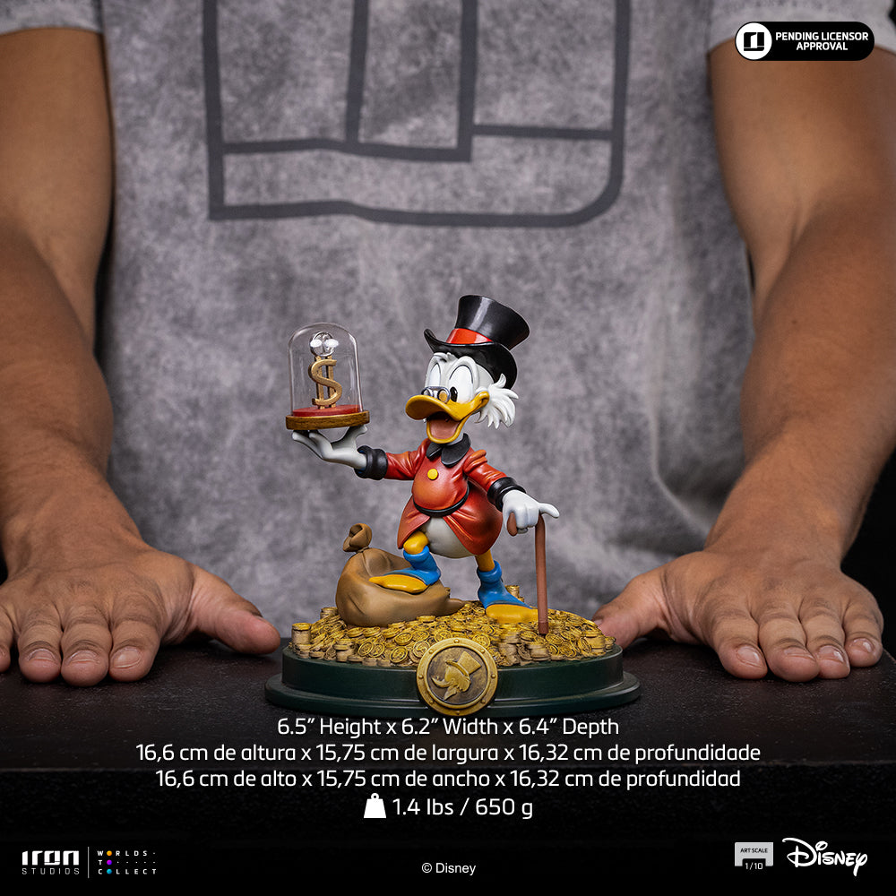 Voucher Pré-venda - Estátua Uncle Scrooge Mcduck - Duck Tales - Art Scale 1/10 - Iron Studios