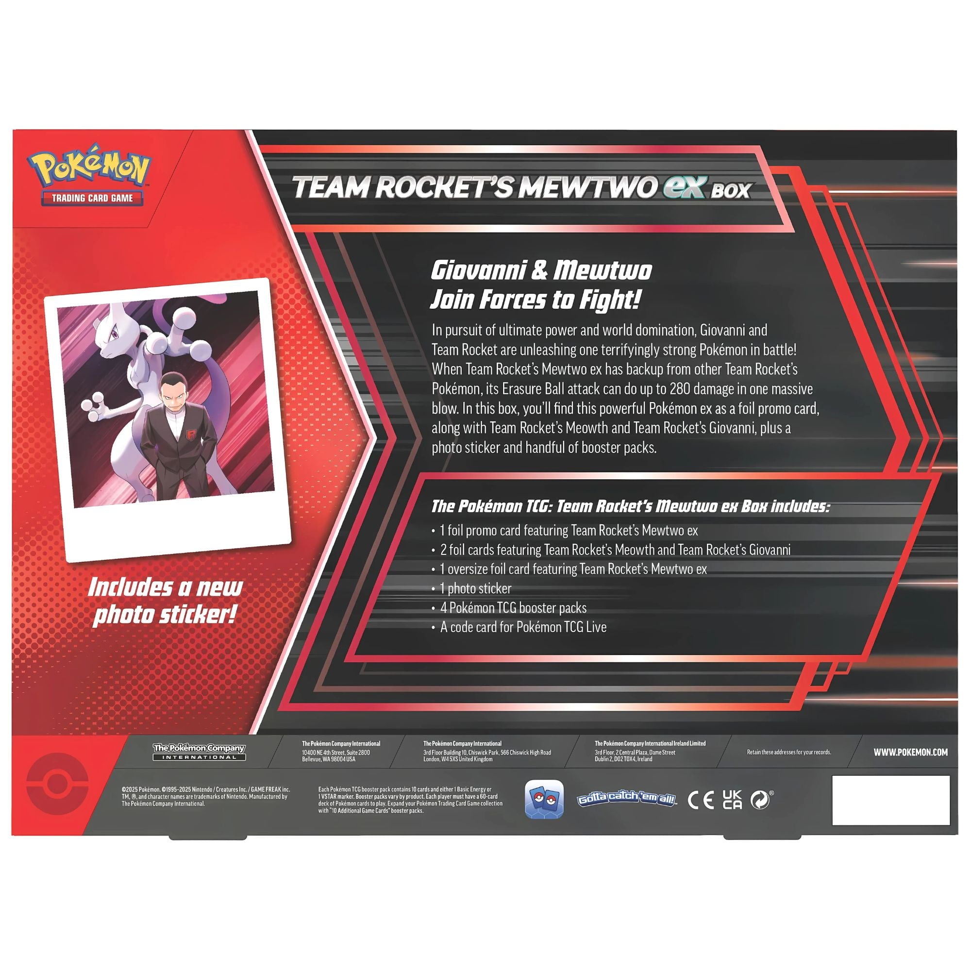 Team's Rocket Mewtwo Ex Box - Pokémon TCG: Destined Rivals