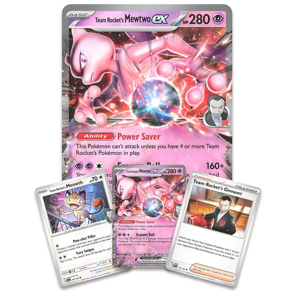 Team's Rocket Mewtwo Ex Box - Pokémon TCG: Destined Rivals - Inglês - Galápagos