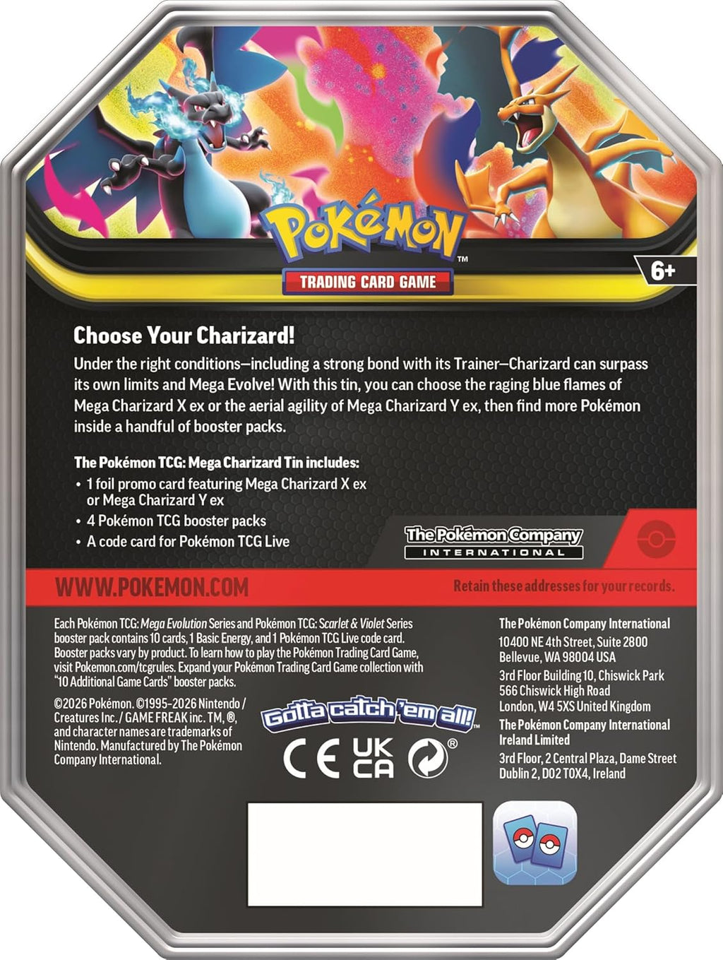 Mega Charizard Tin - Pokemon TGC - Galápagosca