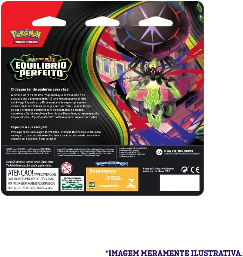 Pokemon TCG: Mega Evolucao - Equilibrio Perfeito - 4-Pack Blister