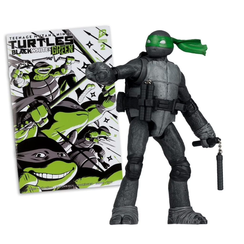 Figura Michelangelo (Black, White & Green)(Page Punchers) - TMNT - 5