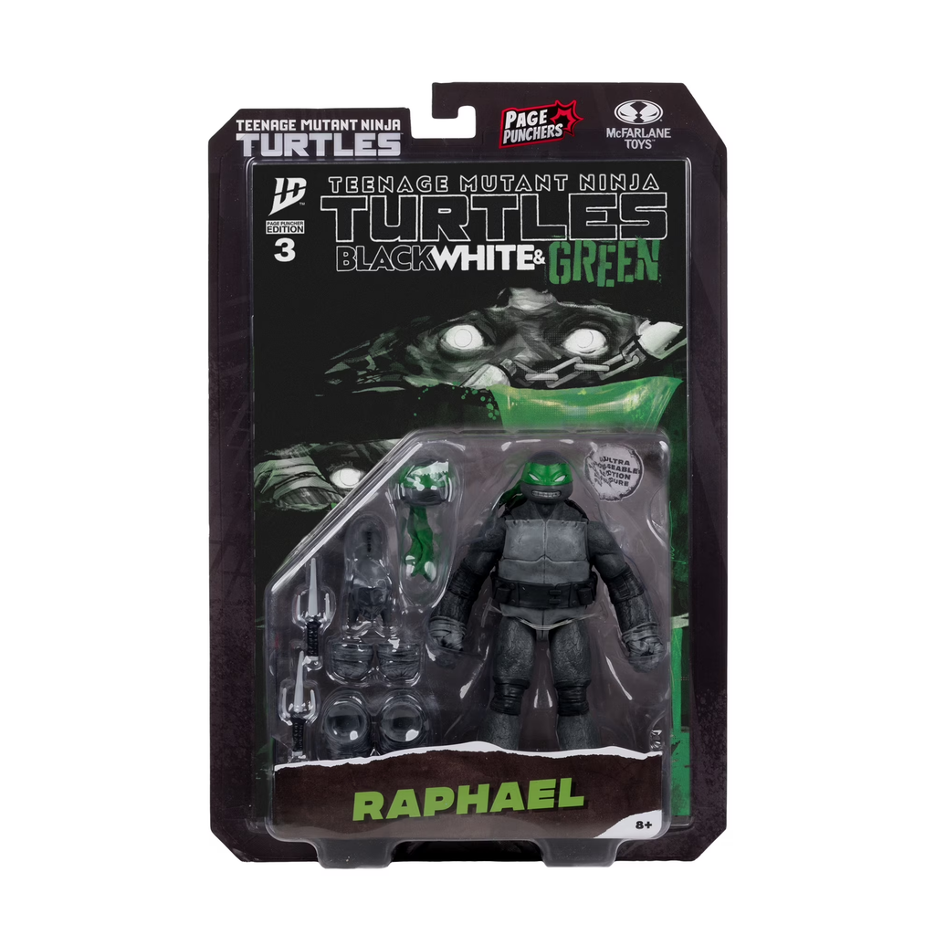 Figura Raphael (Black, White & Green)(Page Punchers) - TMNT - 5