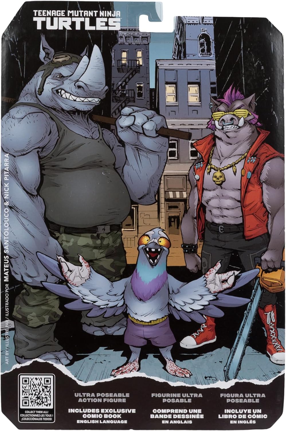 Figura Rocksteady (Page Punchers) WV2 with Comic - TMNT - McFarlane